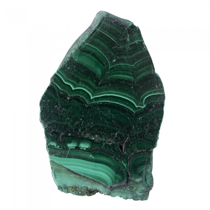 Μαλαχίτης Φέτα Γυαλισμένη 2-3cm (Malachite) Ακατέργαστοι λίθοι